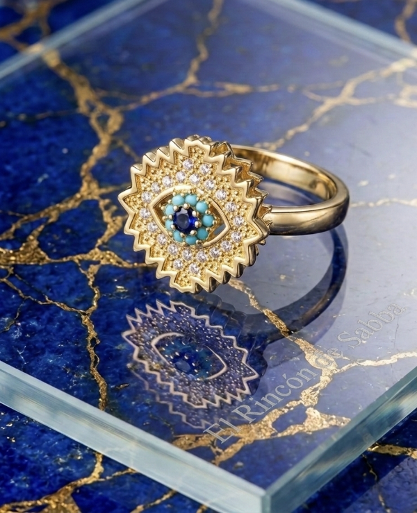 Producto - Anillo Ojo Turco Guardian Golden