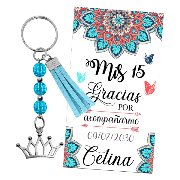 Producto - Llavero de Corona Queen + Fleco