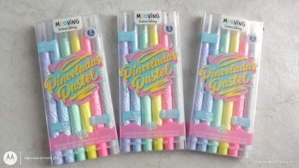 Producto - MARCADORES MOOVING PUNTA PINCEL X6