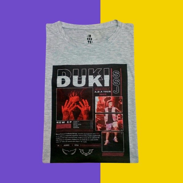 Producto - Remera Unisex Duki - Talle XXXL