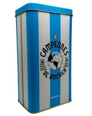 Producto - ART 844 Lata rectangular campeones de America