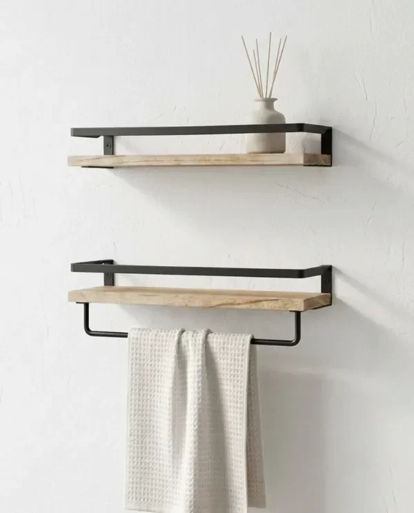 Producto - Set x 2 Estantes con Barral Bruk - 0