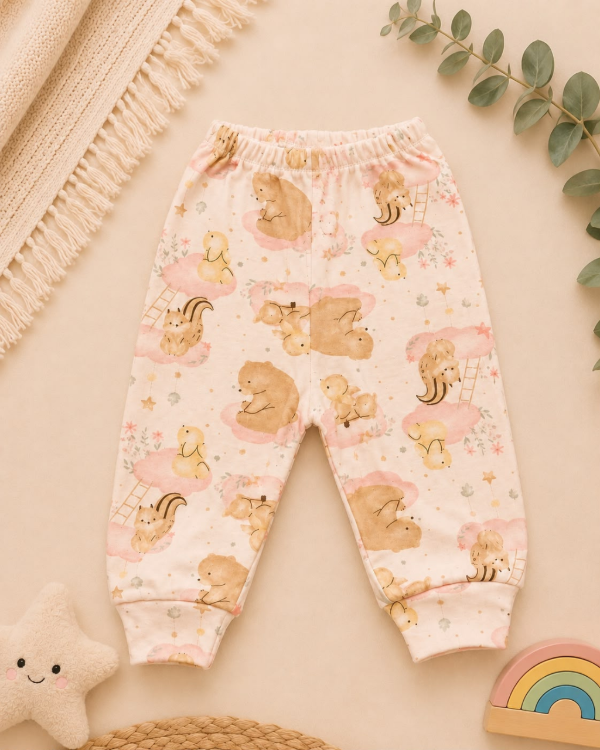Producto - PANTALON CON PUÑO ESTAMPADO DE ALGODON BEBA - 11