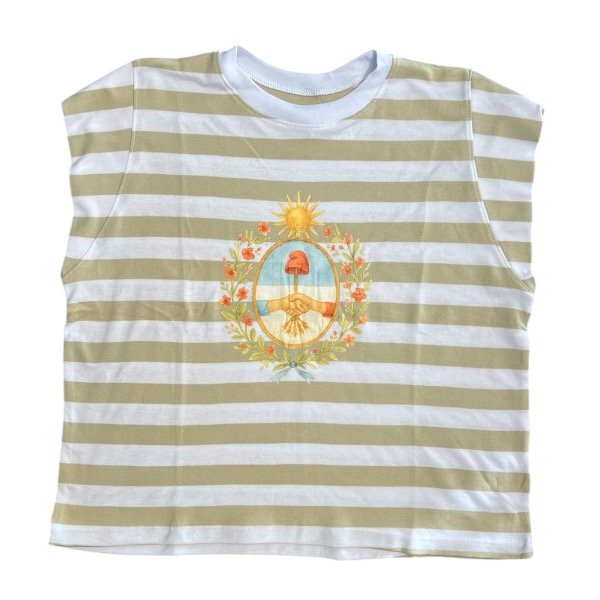 Producto - REMERA MINI MANGA ESCUDO BEIGE