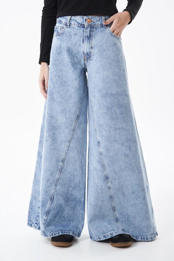 Producto - JEAN PALAZZO PRESTON MID RISE CELESTE