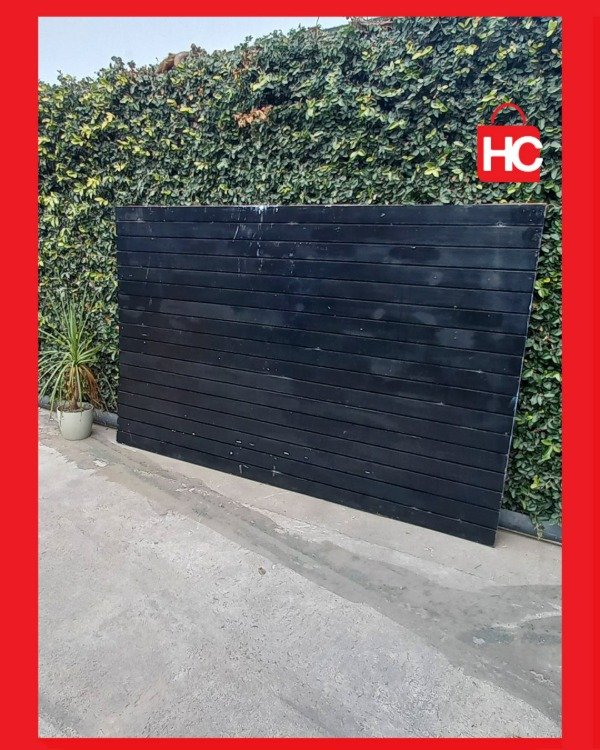 Producto - Panel ranurado exhibidor comercial de gran formato en color negro - 6