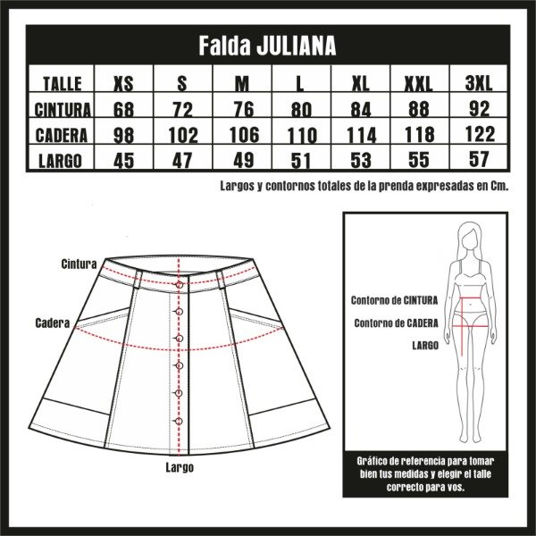 Producto - Falda Juliana gabardina negra
