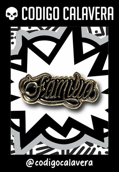 Producto - Pin Familia Oro c/Negro