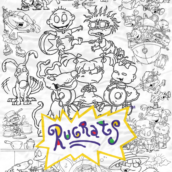 Producto - Lonita para pintar "Rugrats - Aventura en pañales"
