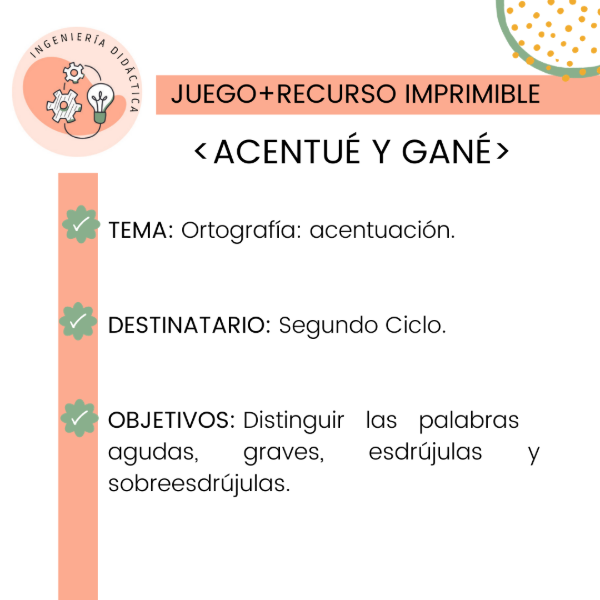 Producto - Acentué y gané