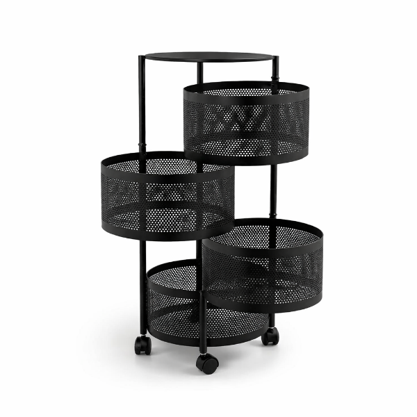 Producto - Carrito organizador multiuso con ruedas negro