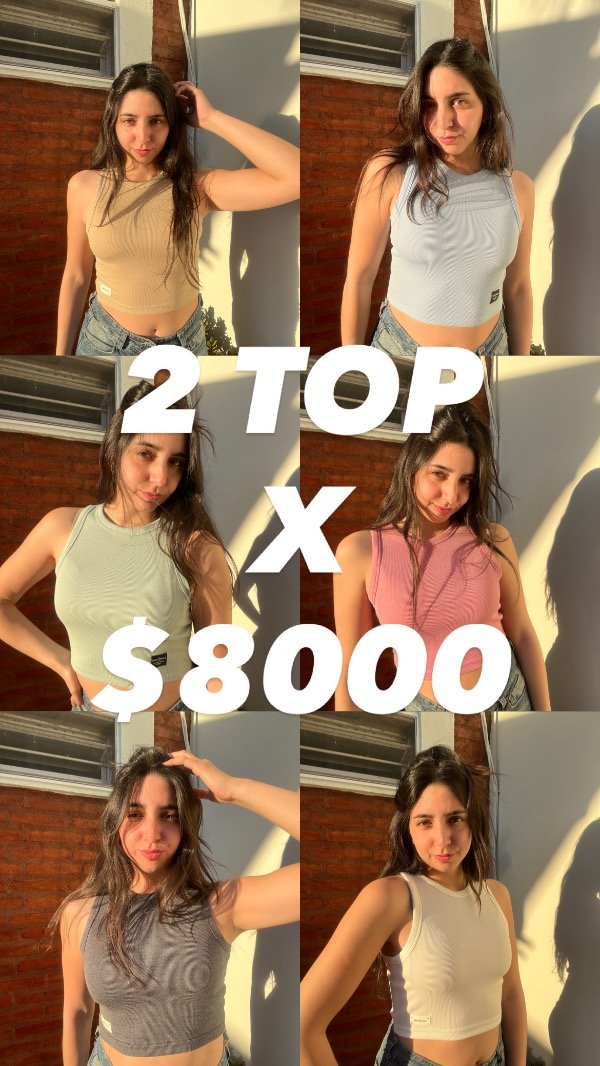 Producto - Promo 2 top musculosa