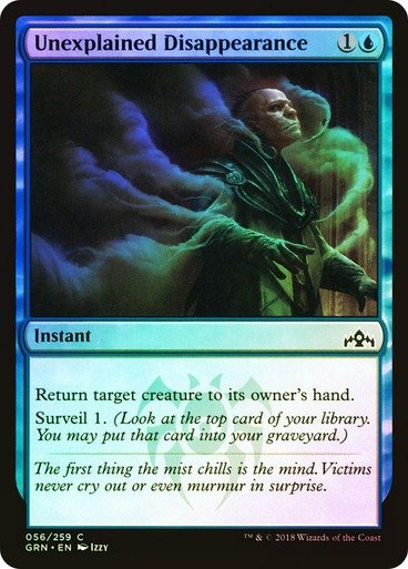 Producto - Unexplained Disappearance Foil  Guilds of Ravnica