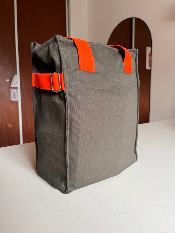 Producto - bolso MATE PLUS: verde seco y naranja