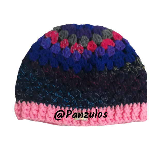 Producto - Beanie Granny Square BLUE