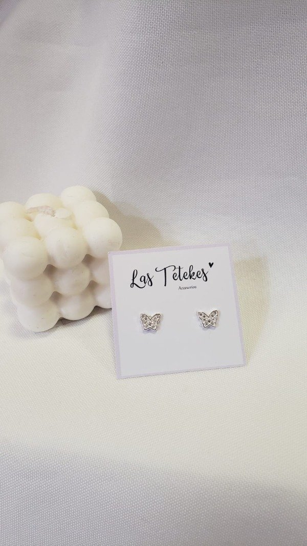 Producto - Aros mariposa strass