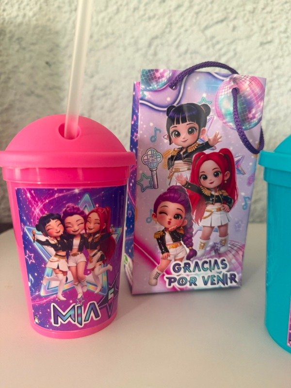 Producto - COMBO I:"Bolsa+ Vaso c/ sorbete Personalizado X10 unidades" - 4