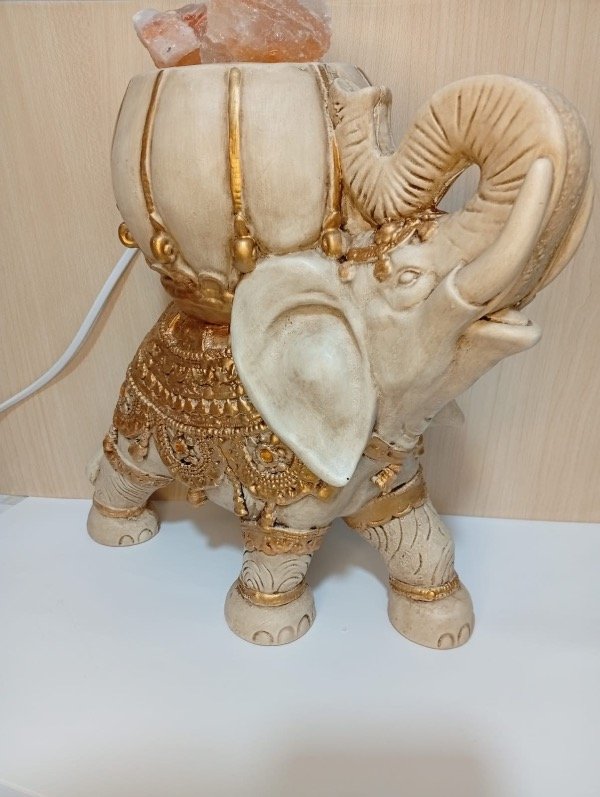 Producto - Lampara de sal Elefante joyero grande