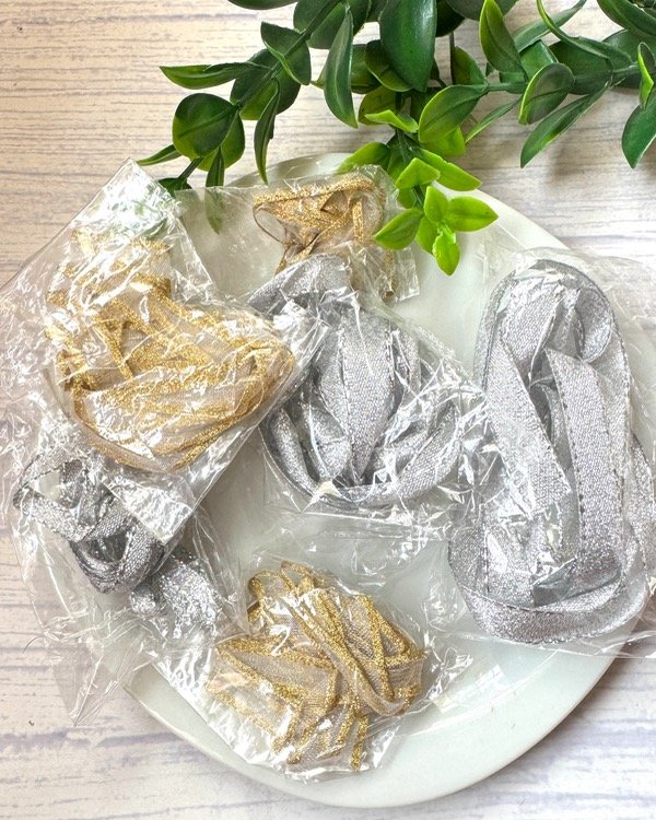 Producto - MIX DE CINTAS PLATA Y ORO 6 METROS