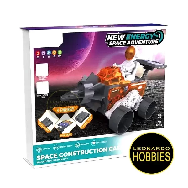 Producto - Space Construction Car p/Armar STEAM Energía Solar/Agua salina HTCTK0203