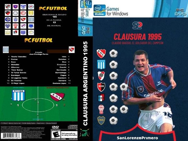 Producto - PC FUTBOL 3.4 CLAUSURA ARGENTINO 1995