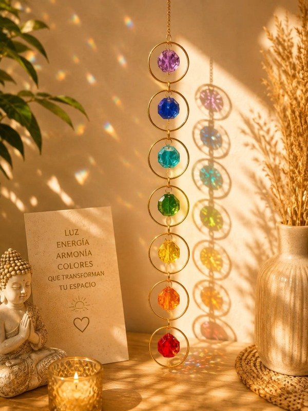 Producto - ATRAPASOL ESFERAS 7 CHAKRAS