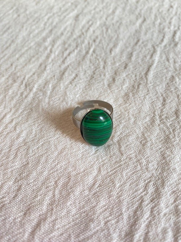 Producto - Anillo regulable Malaquita