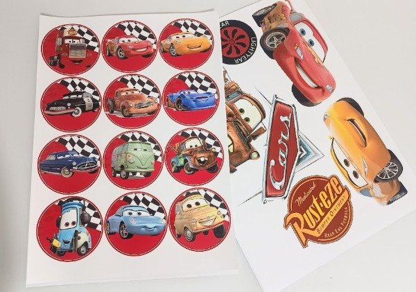 Producto - sticker cars x plancha