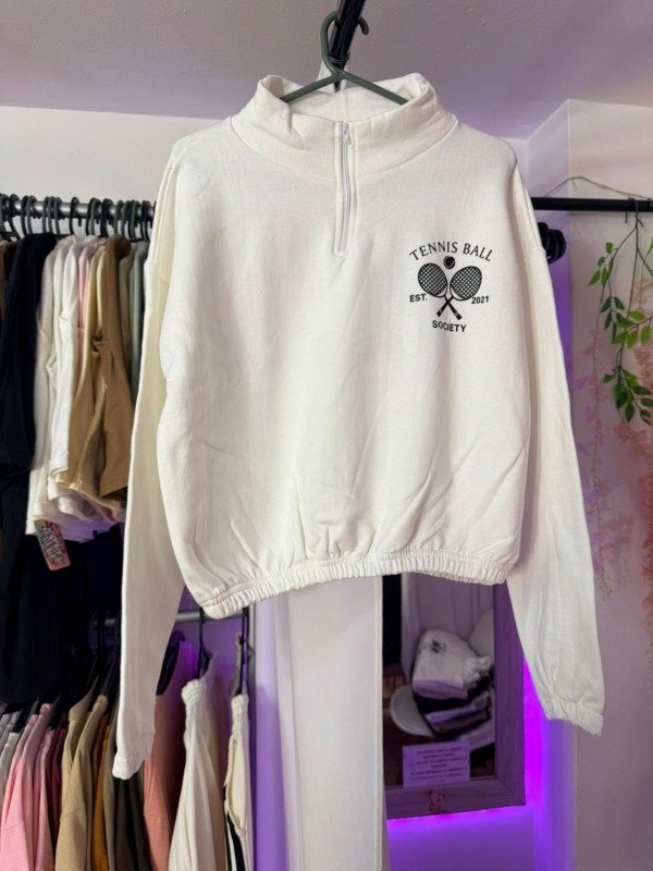 Producto - Buzo Tennis Blanco Falla