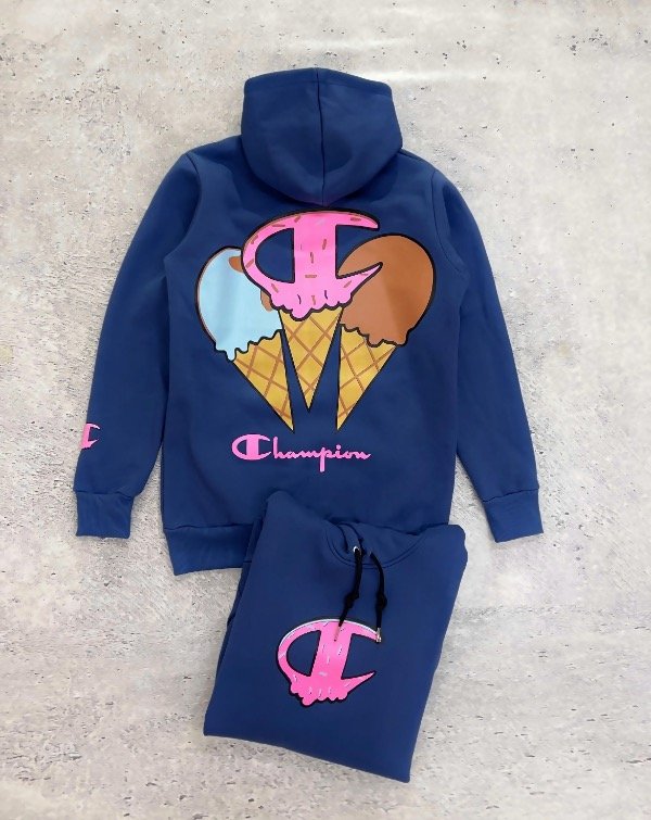 Producto - Buzo black champion helado azul
