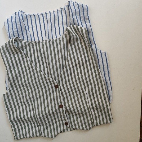 Producto - Chaleco Lino Rayas