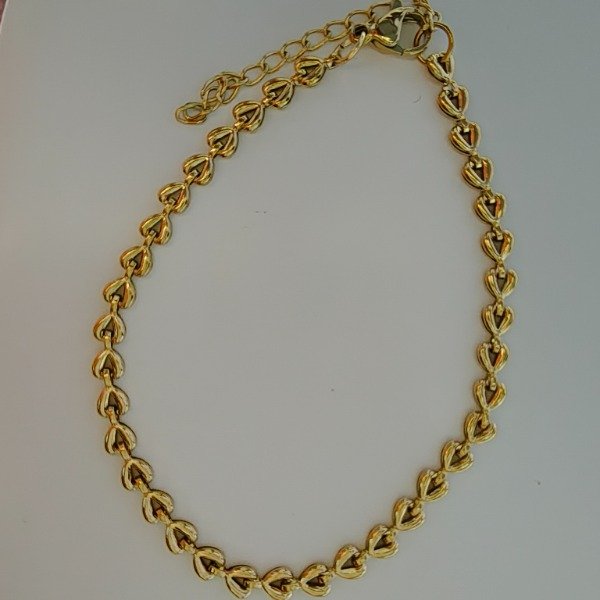 Producto - PULSERA ESLABON CORAZON Y EXTENSOR
