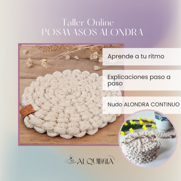 Producto - Macramé: POSAVASOS ALONDRA