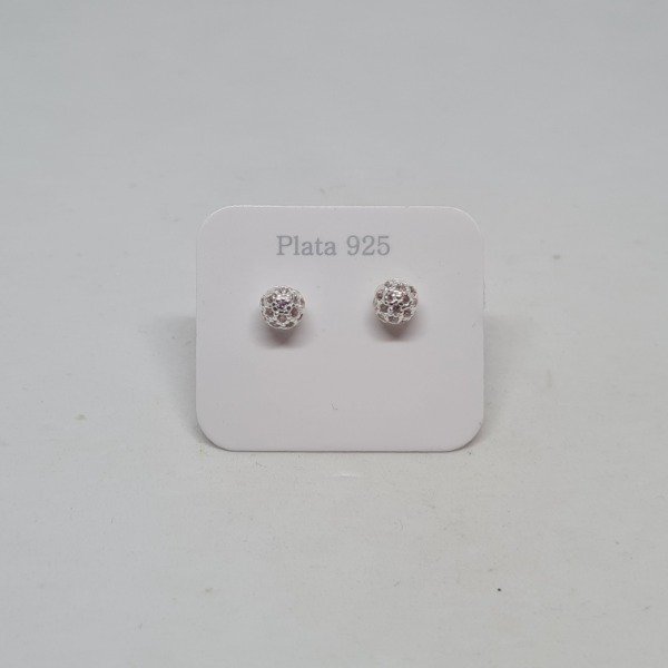 Producto - Aros bolita rosa PB0073