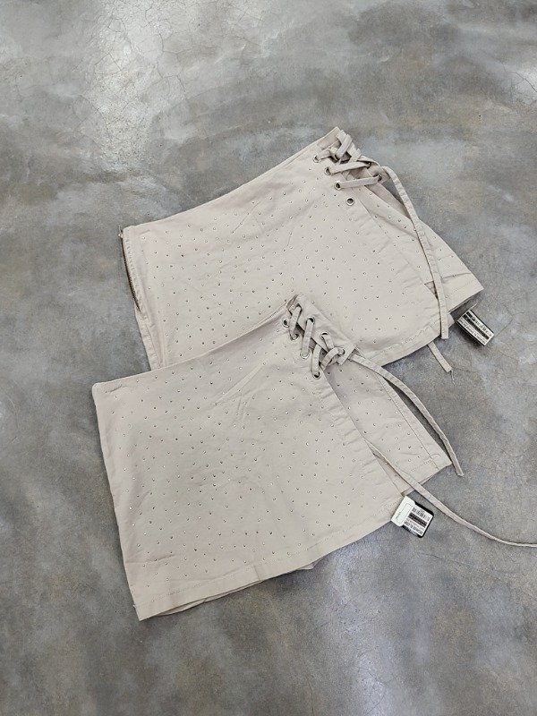 Producto - Short pollera cordón con brillo