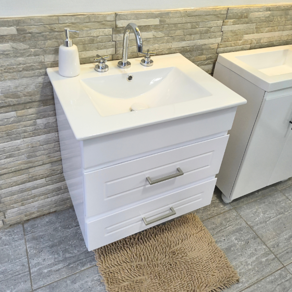 Producto - Vanitory de 60cm colgante blanco