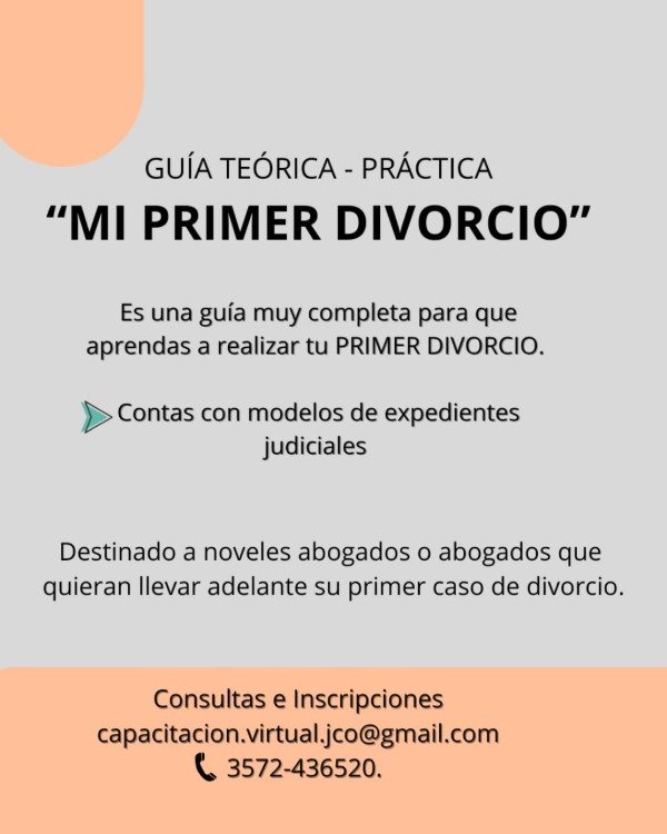 Producto - Guía Teórica-Práctica Mi primer Divorcio