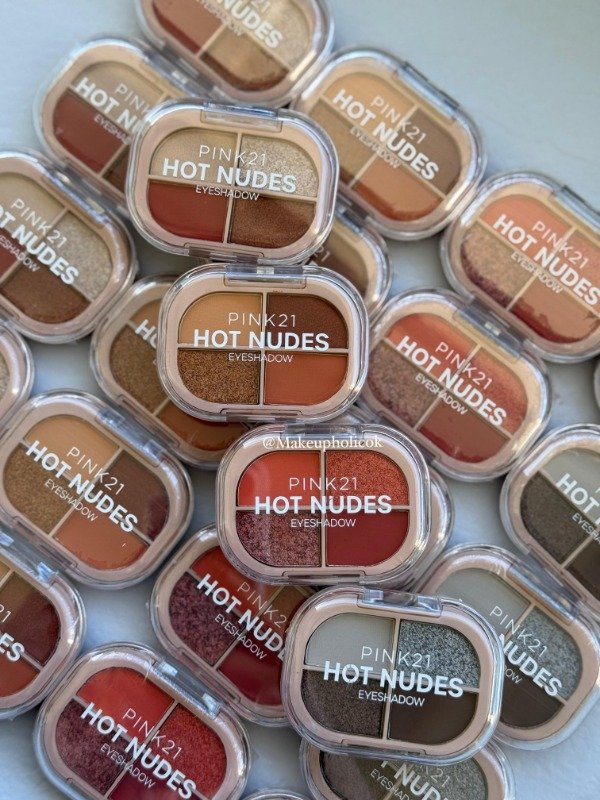 Producto - CUARTETO SOMBRAS MINI HOT NUDESS - PINK 21 - CAJA DE 24 UNIDADES