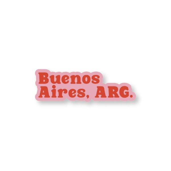 Producto - Sticker BUENOS AIRES, ARG. Rosa