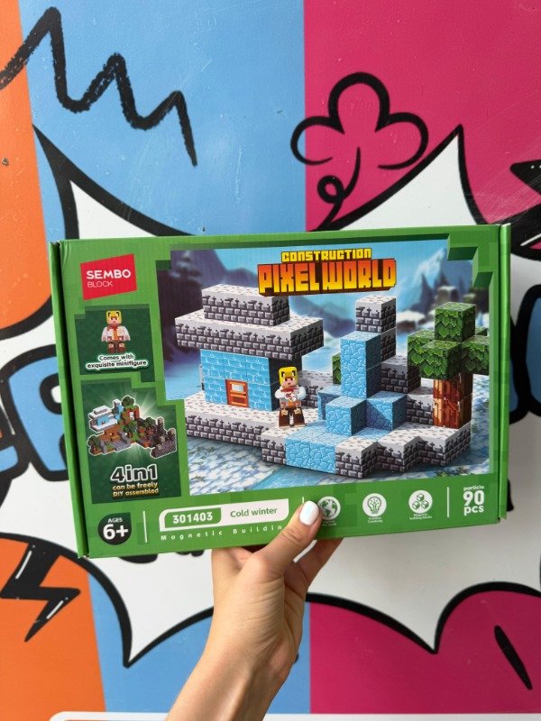 Producto - Cubos Magnéticos Minecraft X90 Invierno Helado