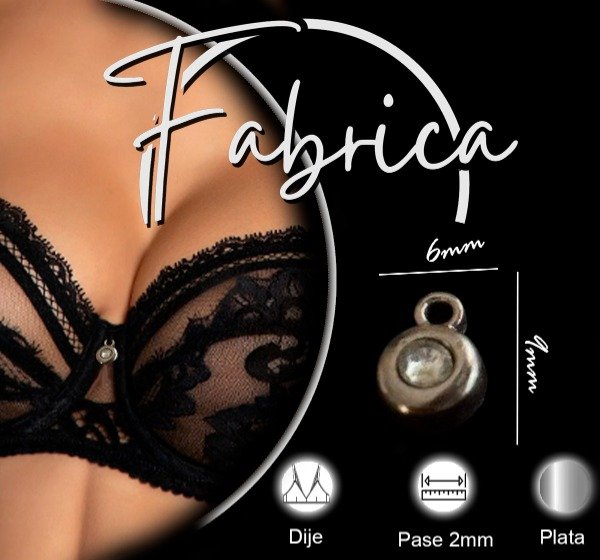 Producto - Dije rueda 1 strass (1 unidad)
