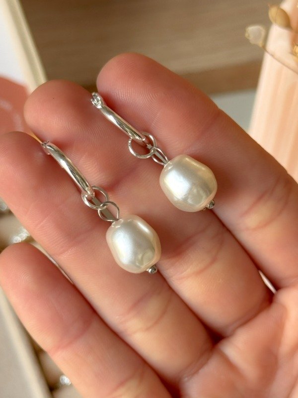 Producto - Argollas Perlas 3,3cm