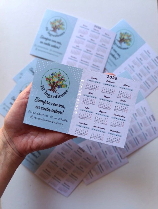 Producto - Calendario Personalizado 2026. CraftBaires