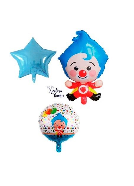 Producto - Set de Globos El Payaso Plim Plim y Deco Party . 69 Artículos - 2