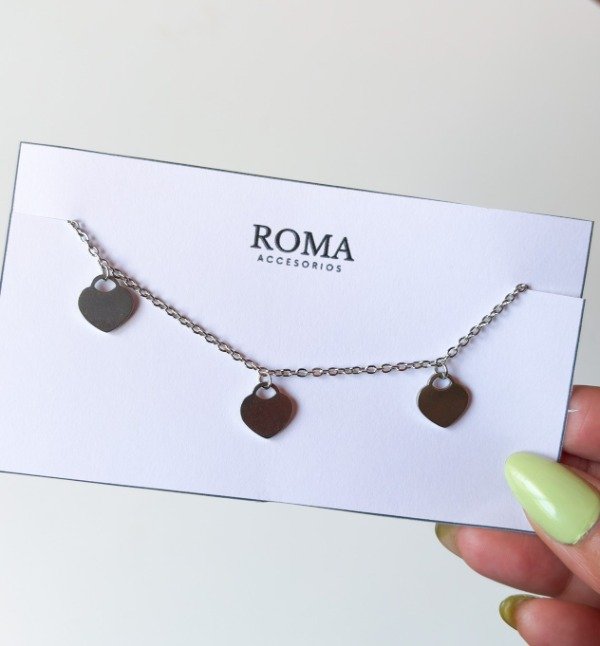 Producto - TOBILLERA CORAZONES LISOS