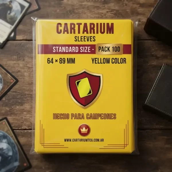 Producto - Sleeves Cartarium Standard 64x89 mm Amarillas Commander Pack x100 - 4