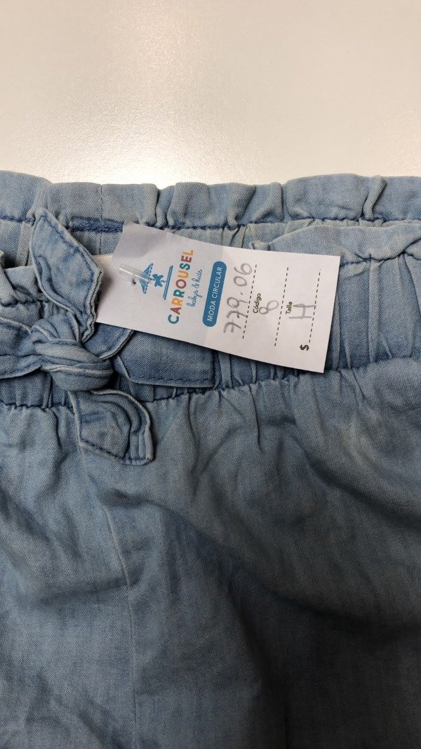 Producto - Short de Jean liviano Celeste Carters 8 años - 4