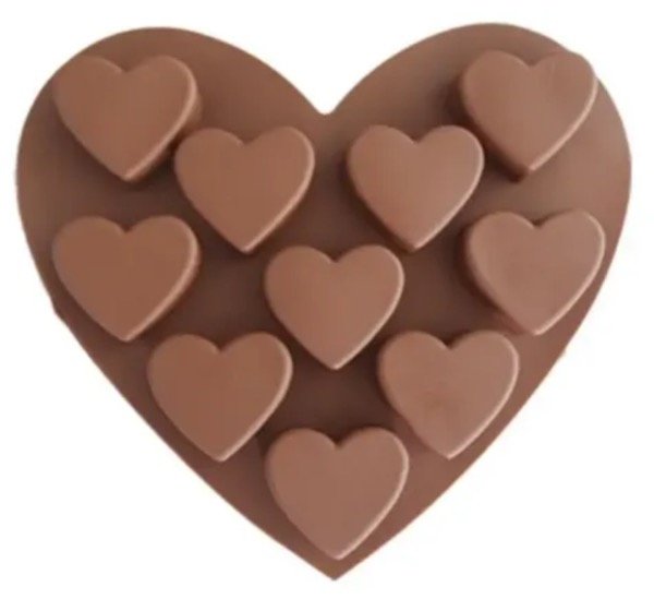 Producto - MOLDE SILICONA X10 CORAZONES