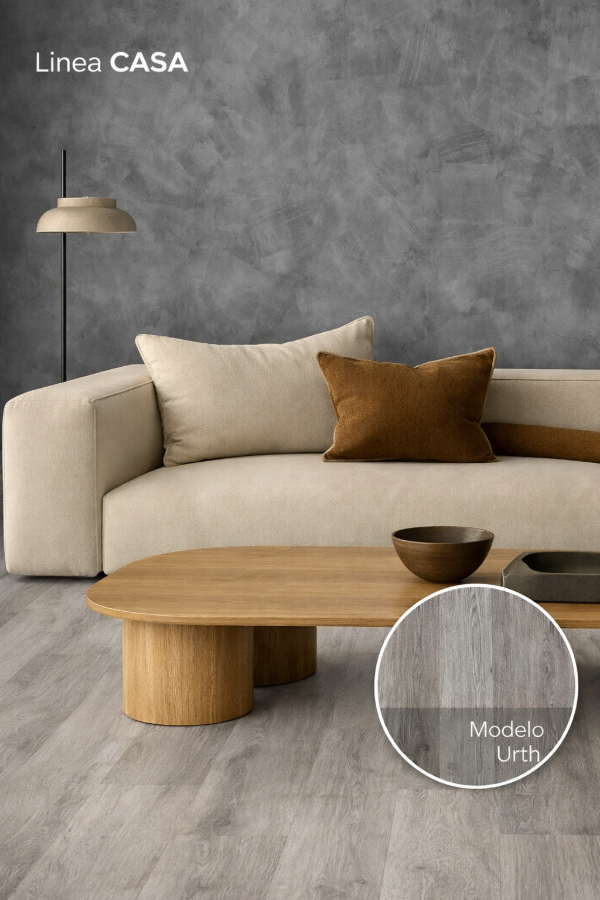 Producto - Piso Vinilico Spc Click Urth 5mm Con Manta Linea Casa