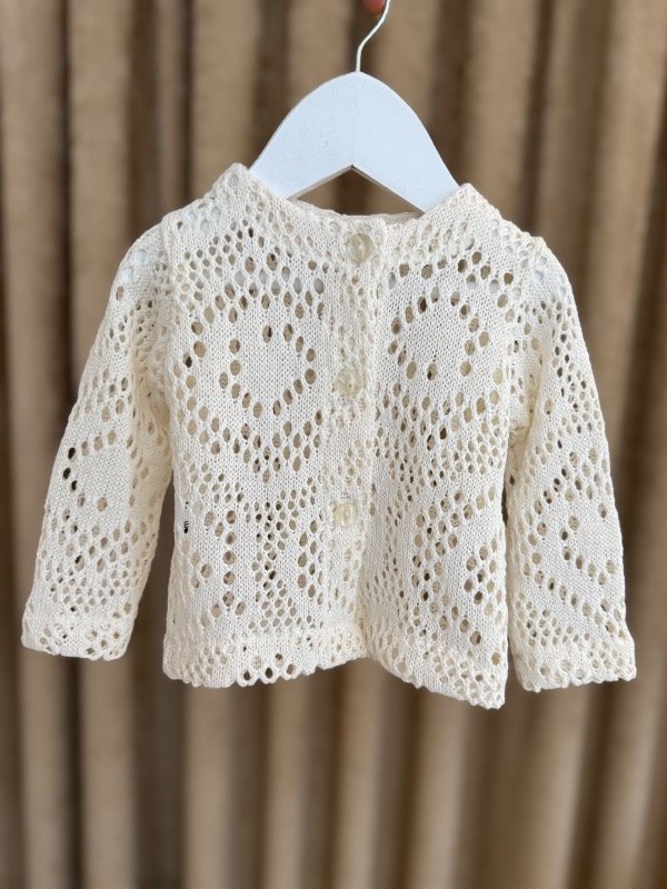 Producto - Campera Nena Crochet Natural